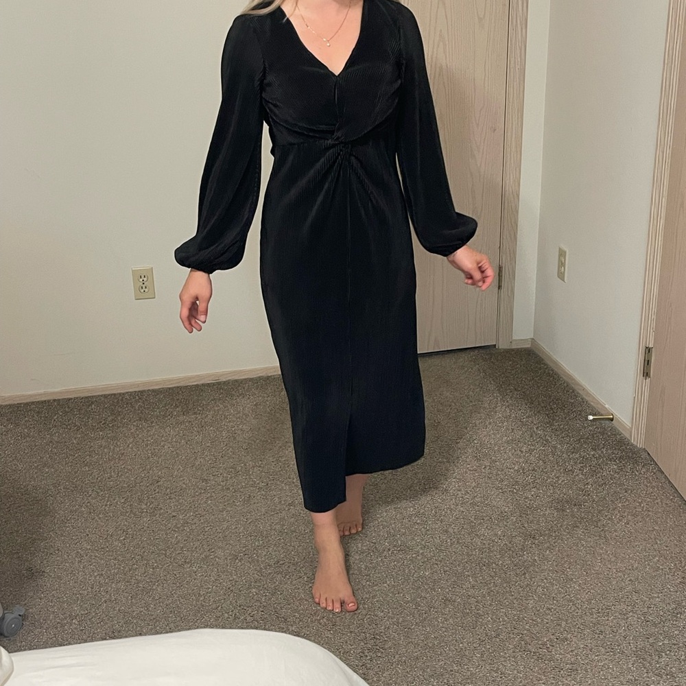 Nordstrom Black Long Sleeve Dress